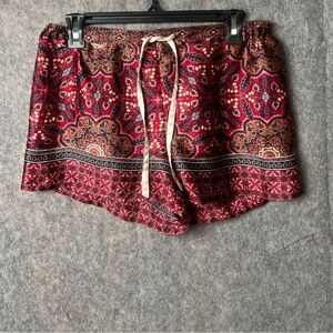 Japna‎ Lounge Women Size Medium made in India silk lounge shorts drawstring